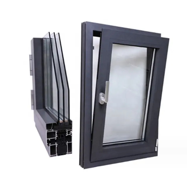 Aluminum profile hurricane proof impact-resistant windows