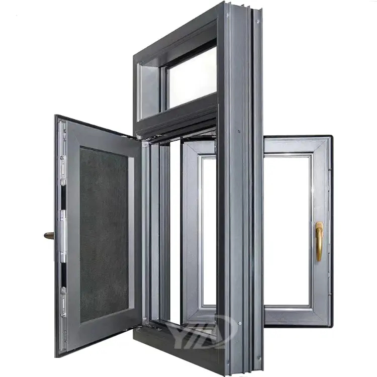 YIDA Latest Aluminum Windows Hurricane Impact Windows Thermal Break Double Glazed Aluminum Casement 